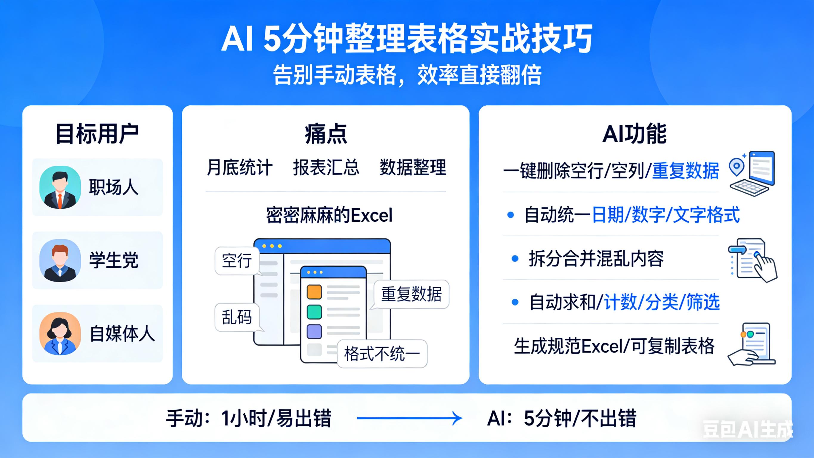 AI一键去重表格数据_整理表格AI技巧_AI表格